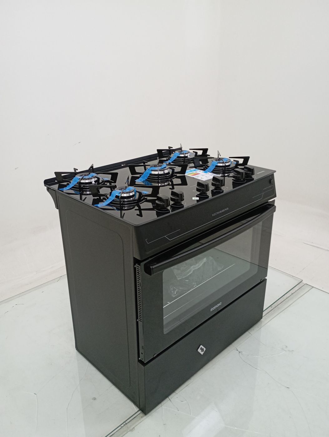 FOGAO ITATIAIA 5 BOCAS ELECTRA GLASS PLUS - P