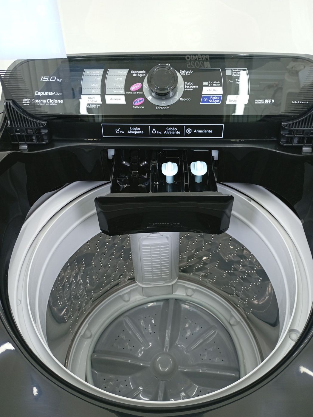 LAVADORA PANASONIC F150B1TA 15KG - PRETO