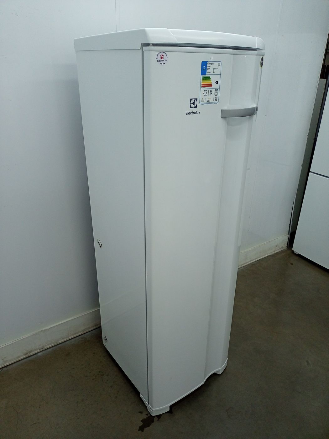 Freezer Electrolux Fe27 Vertical Cycle Defrost Uma Porta 234l Branco