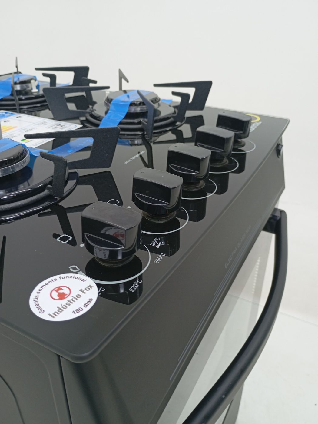 FOGAO ITATIAIA ELECTRA GLASS NEW 4 BOCAS PTO 