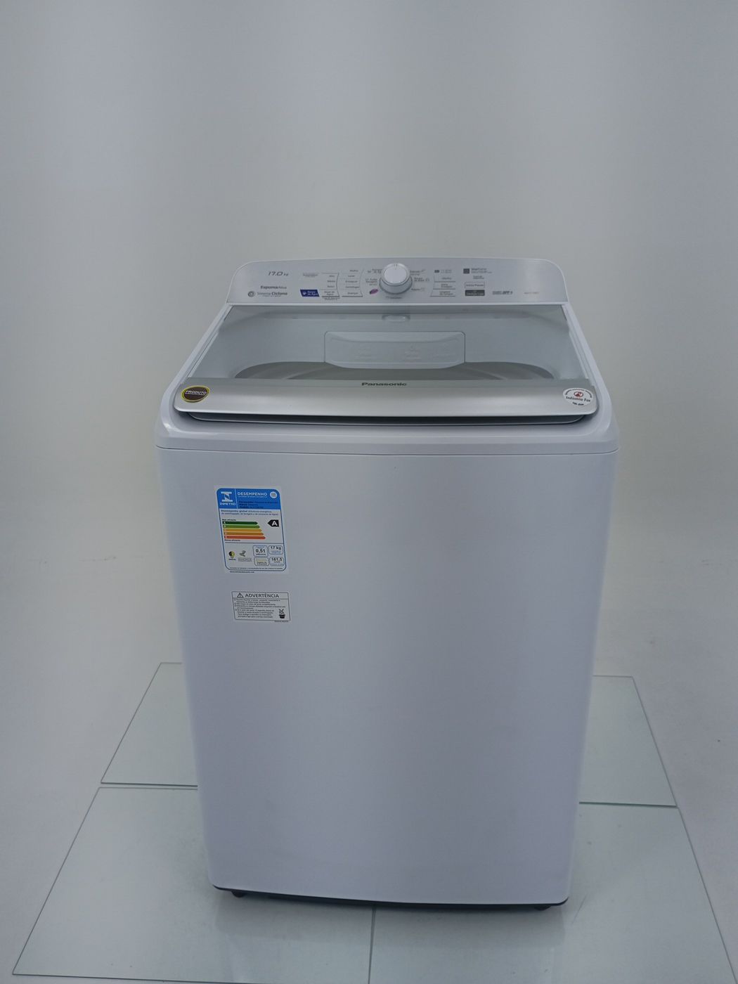 LAVADORA PANASONIC 12KG C/ PROGRAMA VANISH - 