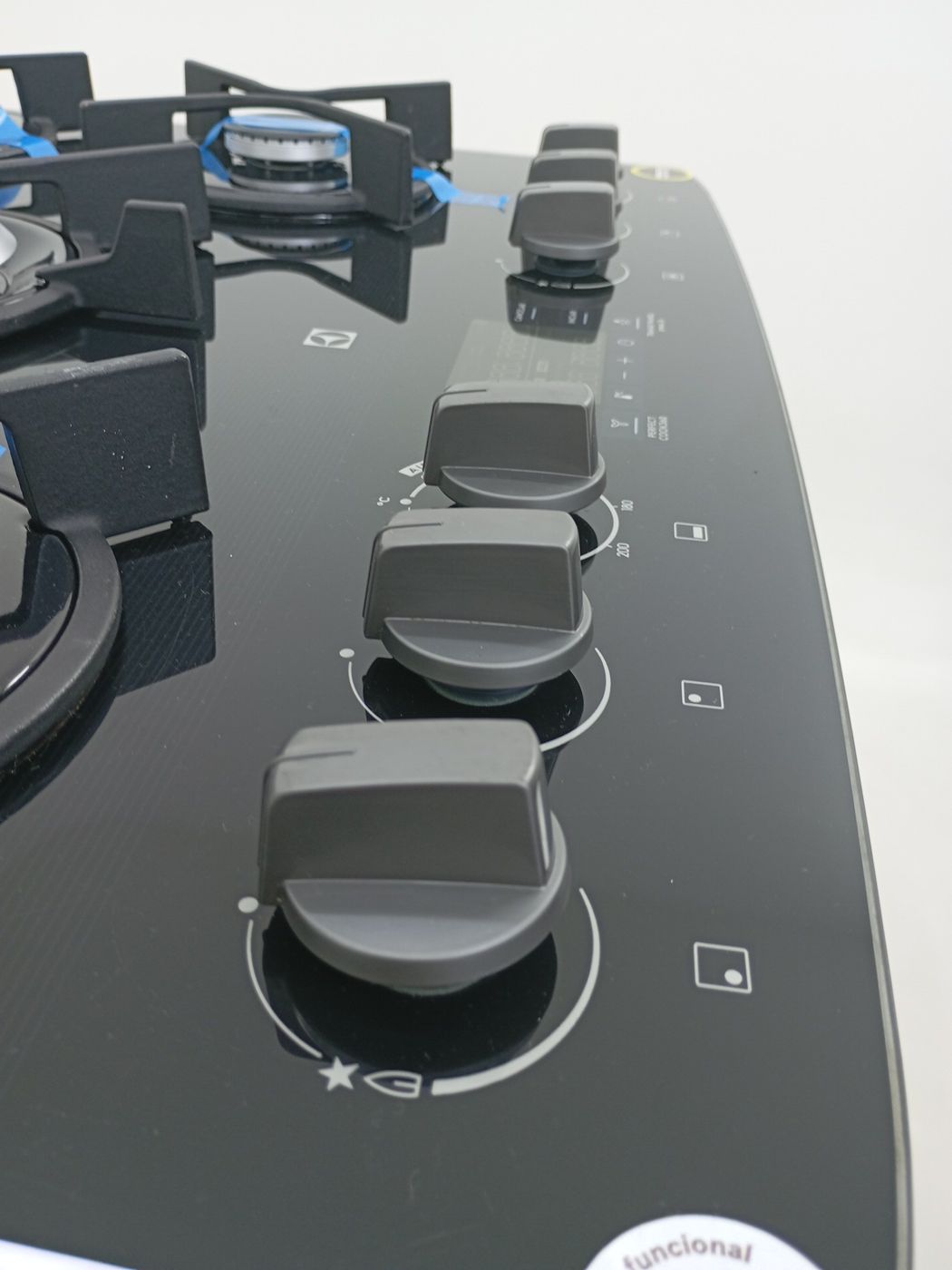 FOGAO ELECTROLUX FE5AD 5 BOCAS MESA DE VIDRO 