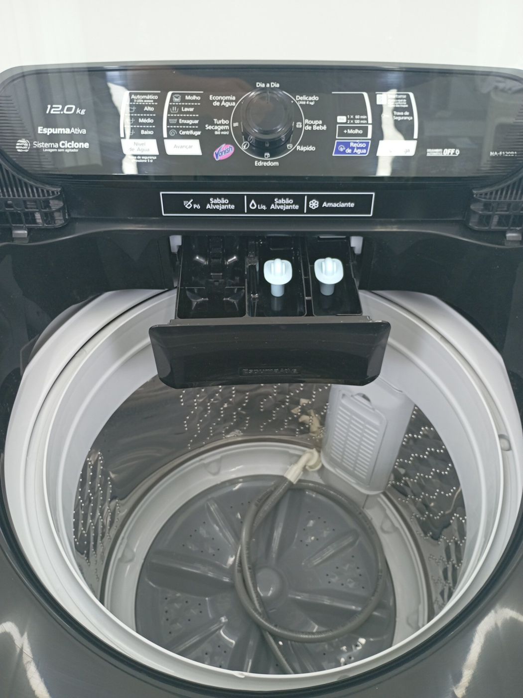 LAVADORA PANASONIC 12KG C/ PROGRAMA VANISH - 