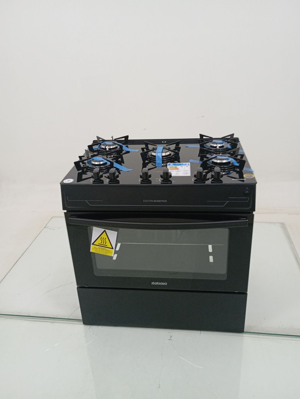 FOGAO ITATIAIA 5 BOCAS ELECTRA GLASS PLUS - P