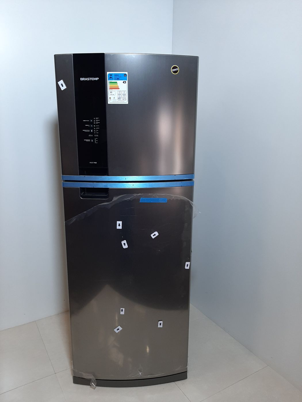 REFRIGERADOR BRASTEMP 2 PORTAS 462L PL - INOX