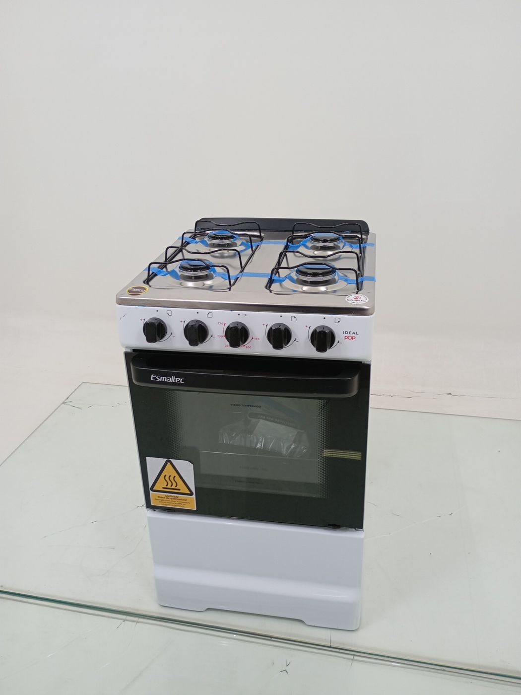 FOGAO ESMALTEC 4120 4 BOCAS IDEAL POP ACENDIM