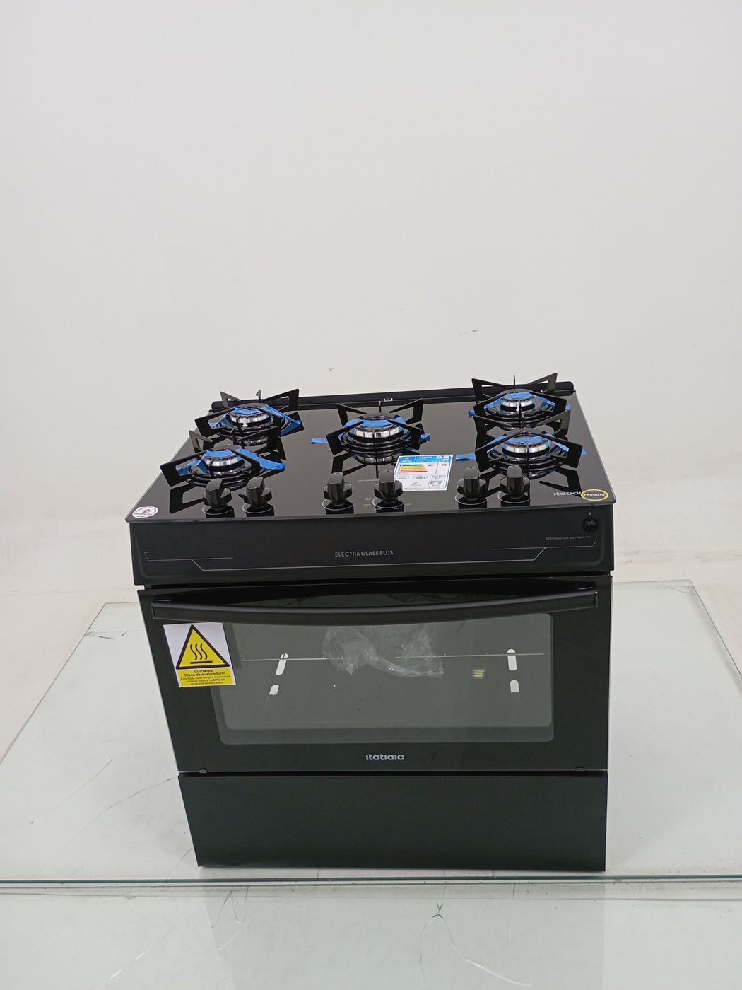 FOGAO ITATIAIA 5 BOCAS ELECTRA GLASS PLUS - P