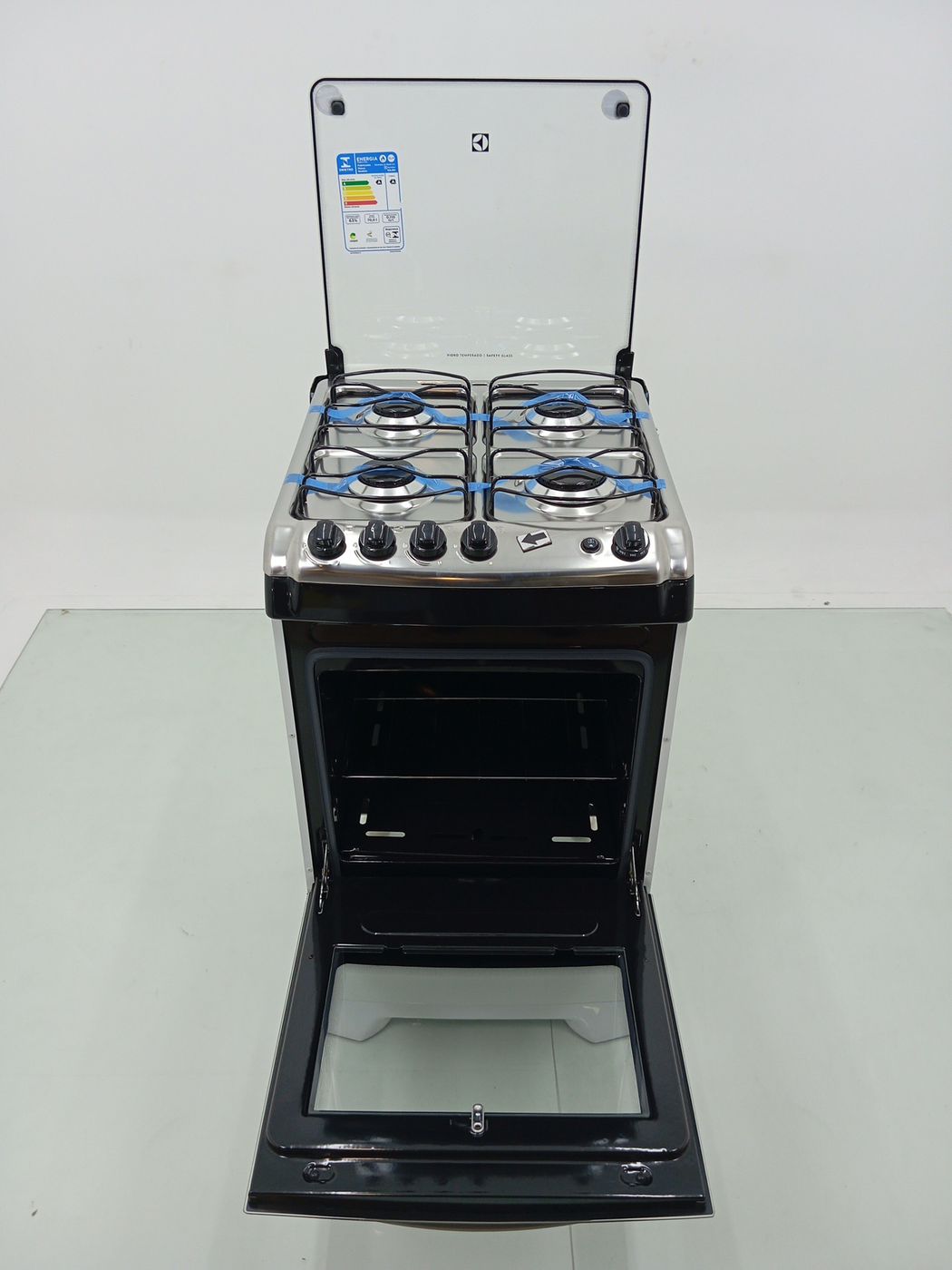 FOGAO ELECTROLUX 52LBU  4 BOCAS VIDRO INTERNO