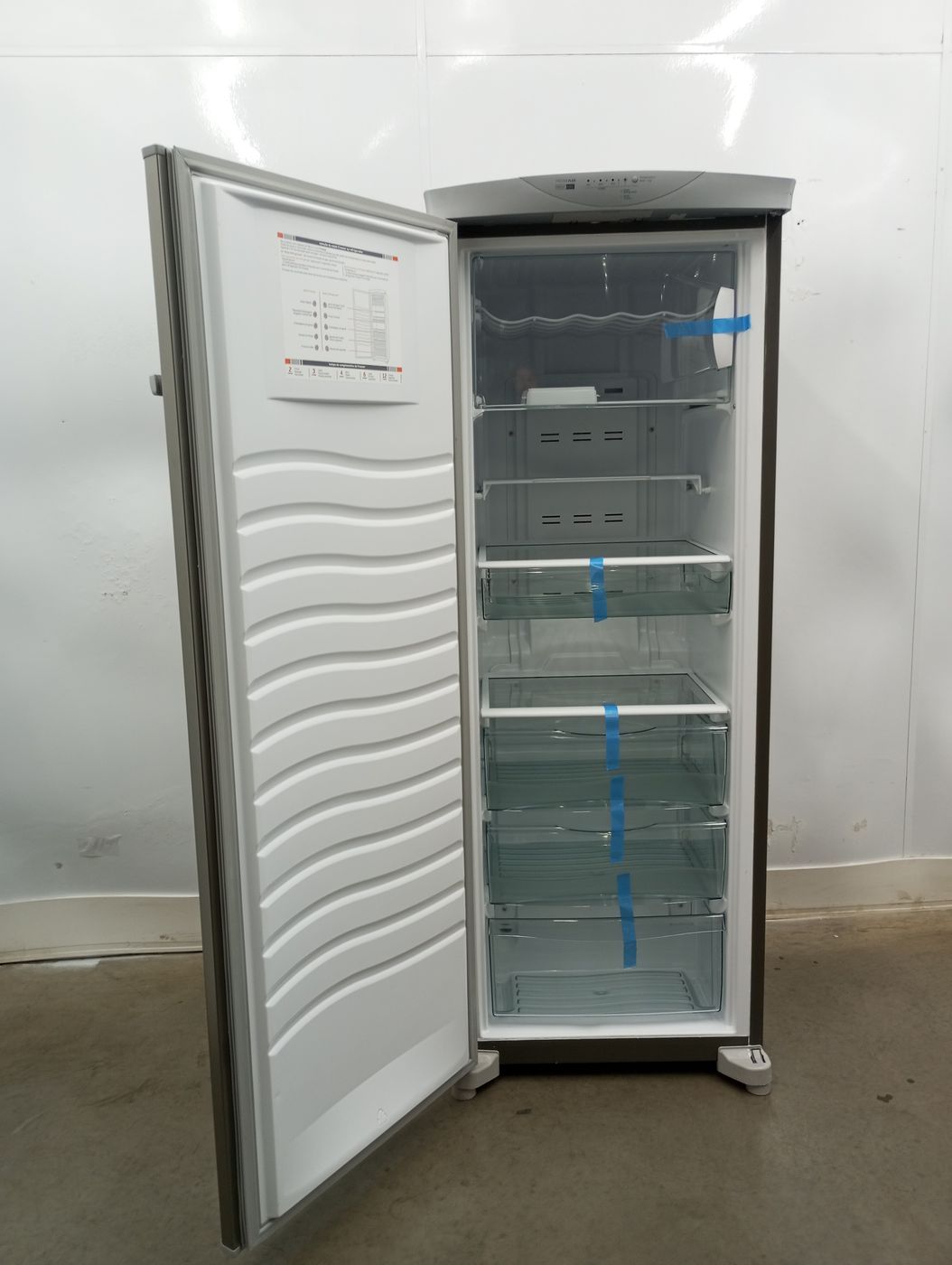 Freezer Brastemp 228l Vertical Flex Frost Free 1 Porta Inox TudoBônus