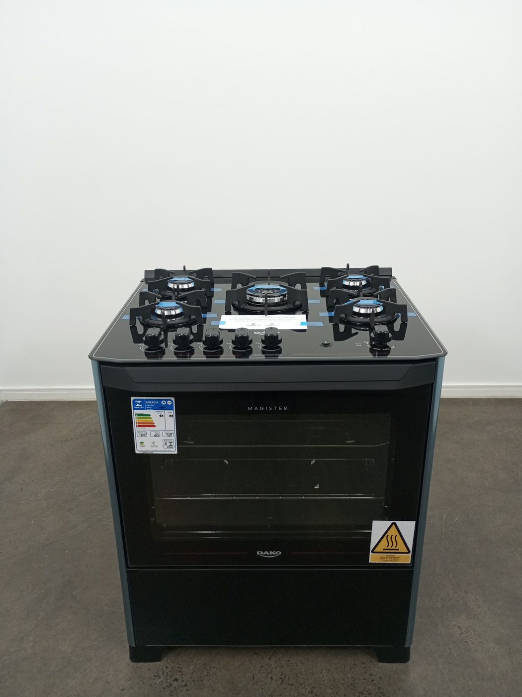 FOGAO DAKO 5 BOCAS MESA DE VIDRO MAGISTER - P