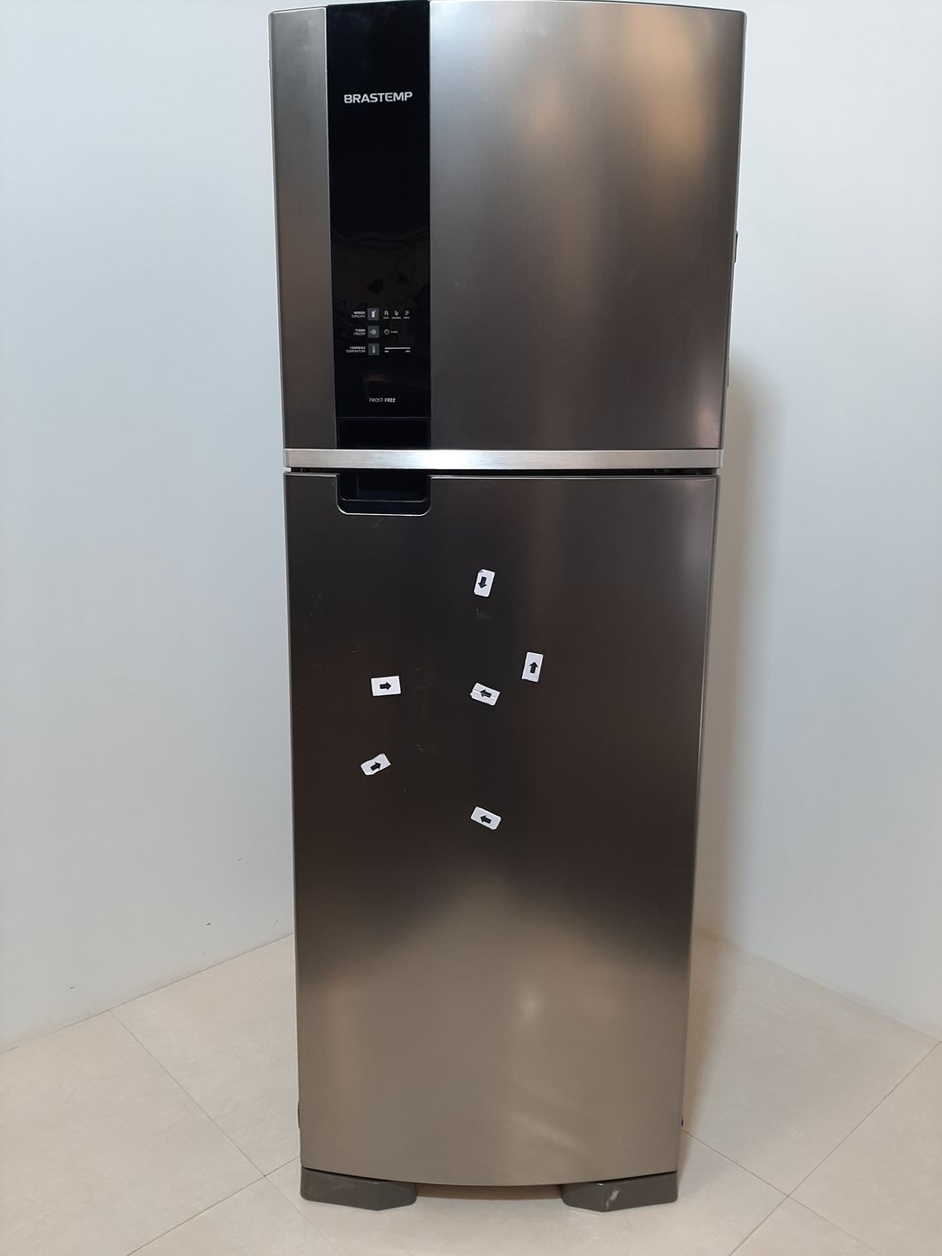 REFRIGERADOR BRASTEMP 2 PORTAS 375L PL - INOX