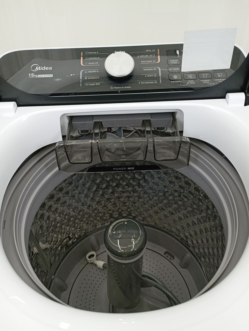 LAVADORA MIDEA LAVADORA TOP LOAD 15KG - BRANC