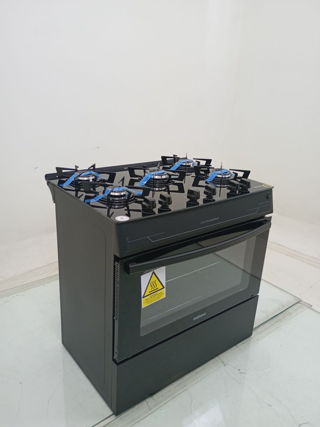 FOGAO ITATIAIA 5 BOCAS ELECTRA GLASS PLUS - P