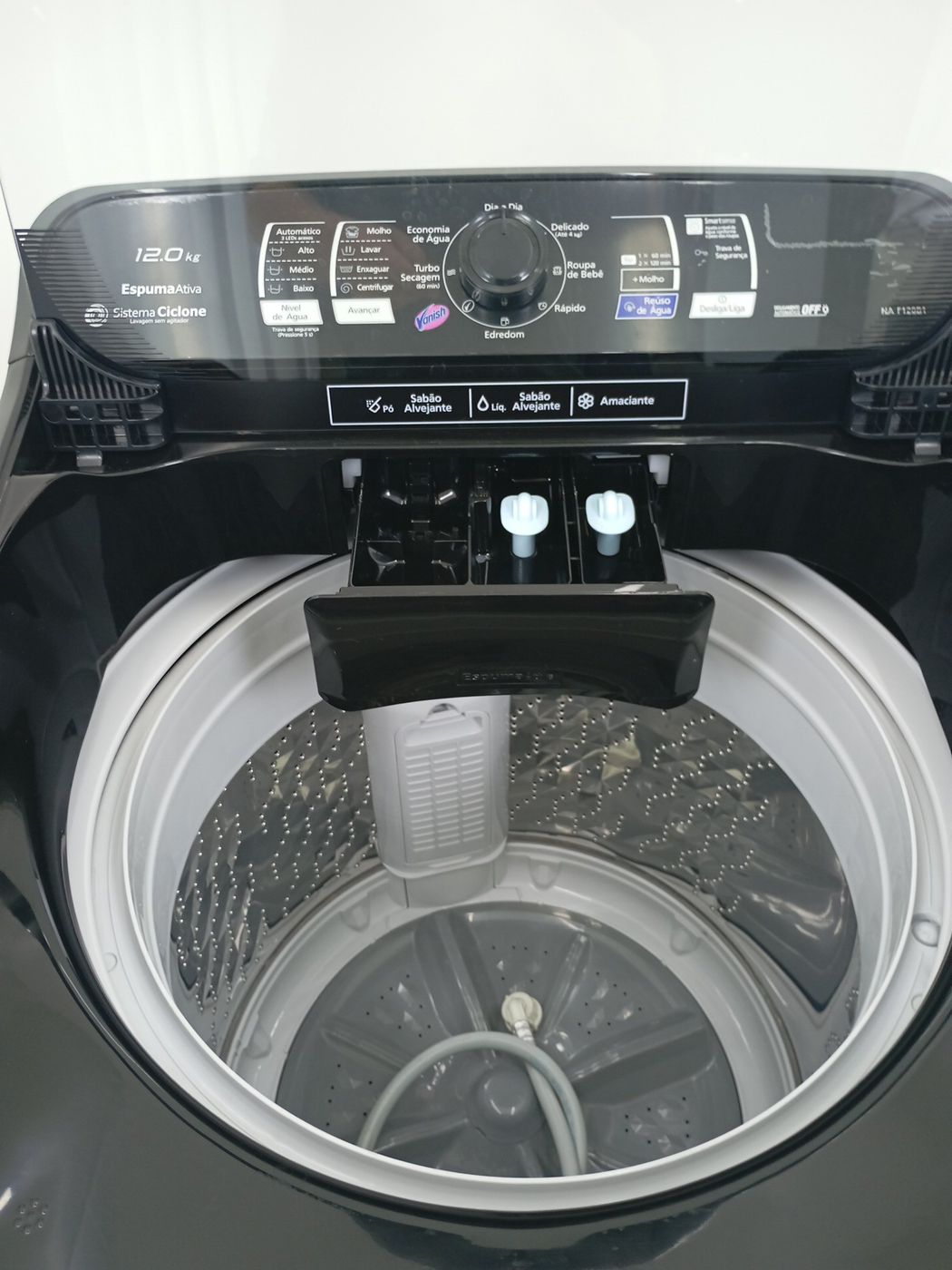 LAVADORA PANASONIC 12KG C/ PROGRAMA VANISH - 