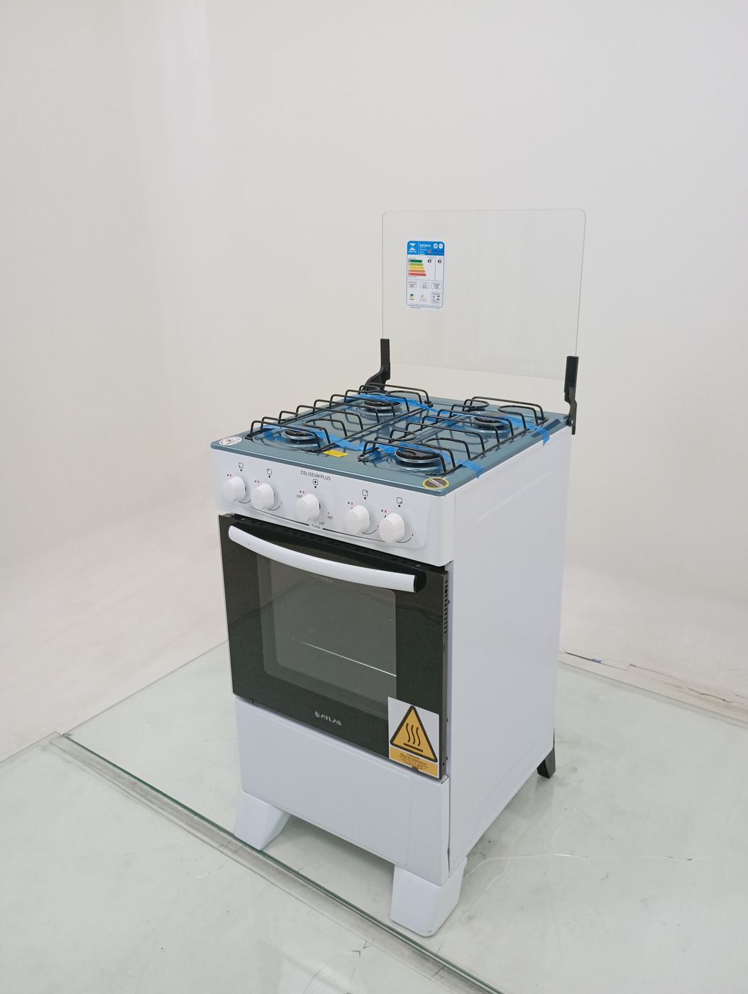 FOGAO ATLAS CLISEUM PLUS 4 BOCAS MESA INOX - 