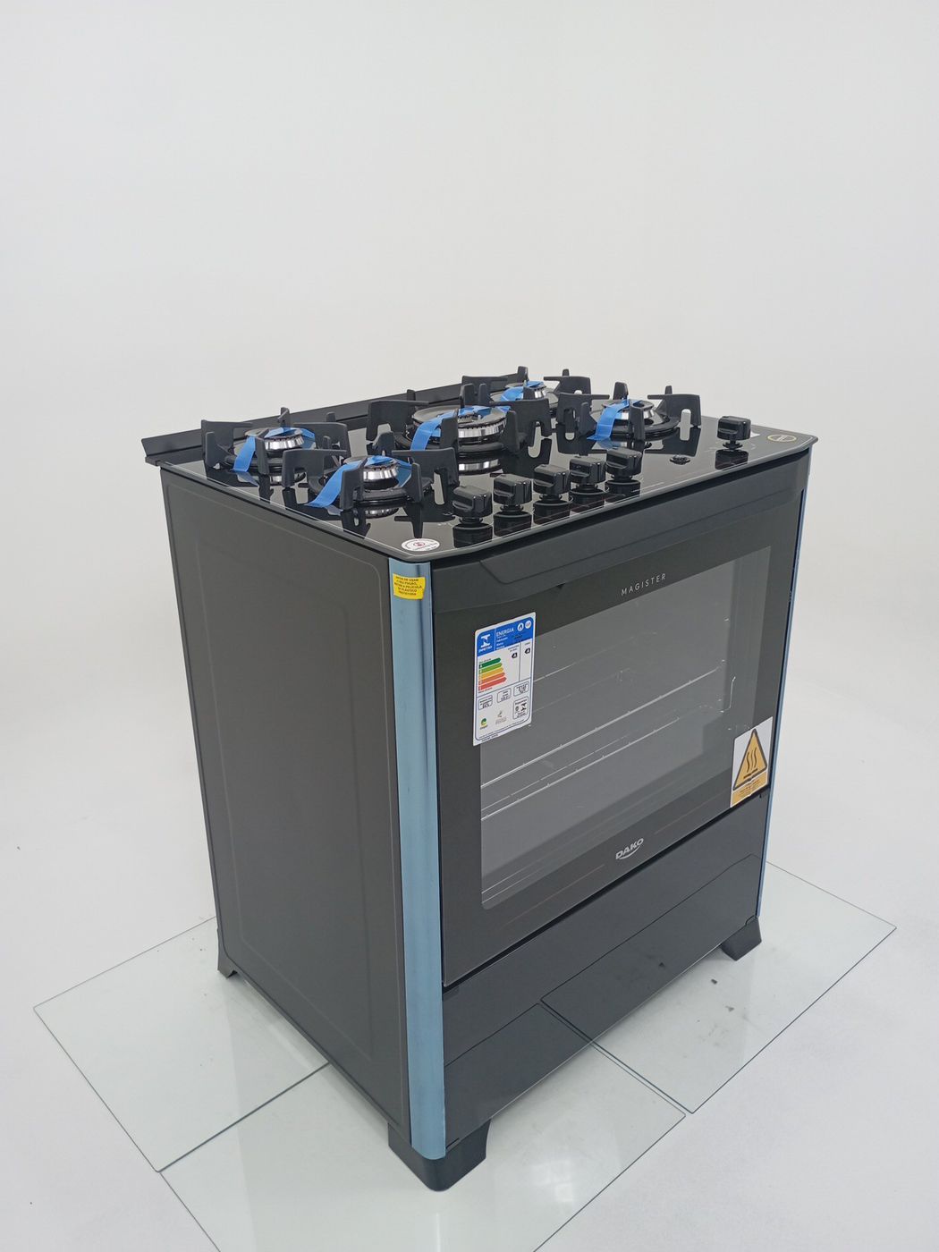 FOGAO DAKO 5 BOCAS MESA DE VIDRO MAGISTER - P
