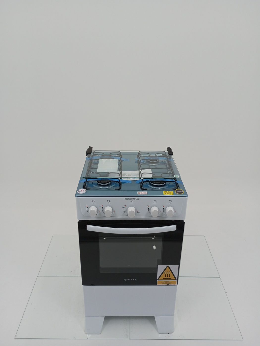FOGAO ATLAS CLISEUM PLUS 4 BOCAS MESA INOX - 