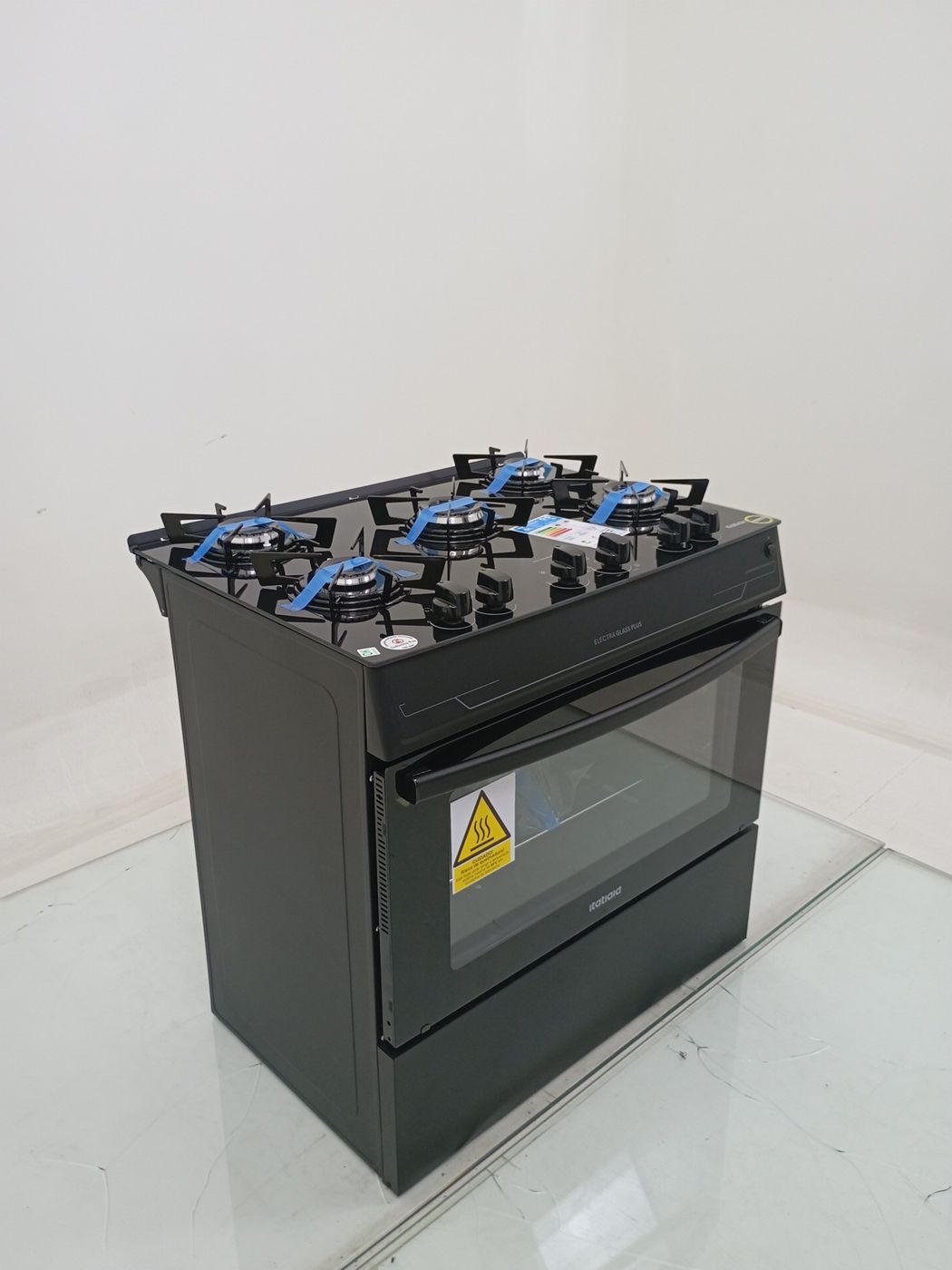 FOGAO ITATIAIA 5 BOCAS ELECTRA GLASS PLUS - P