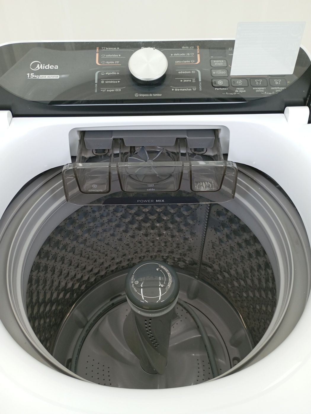 LAVADORA MIDEA LAVADORA TOP LOAD 15KG - BRANC