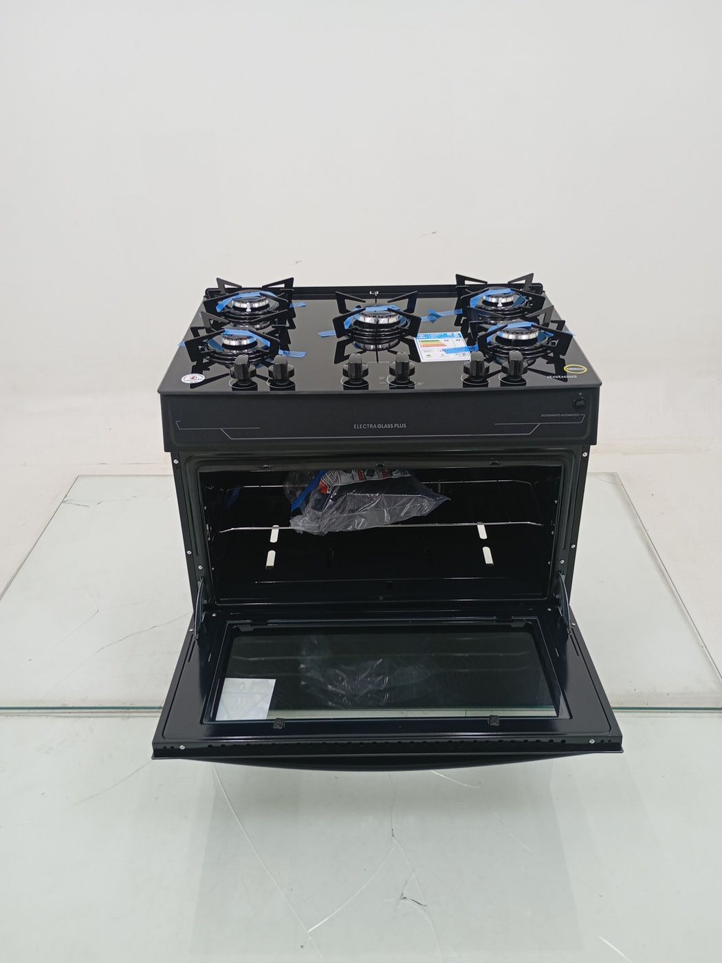 FOGAO ITATIAIA 5 BOCAS ELECTRA GLASS PLUS - P