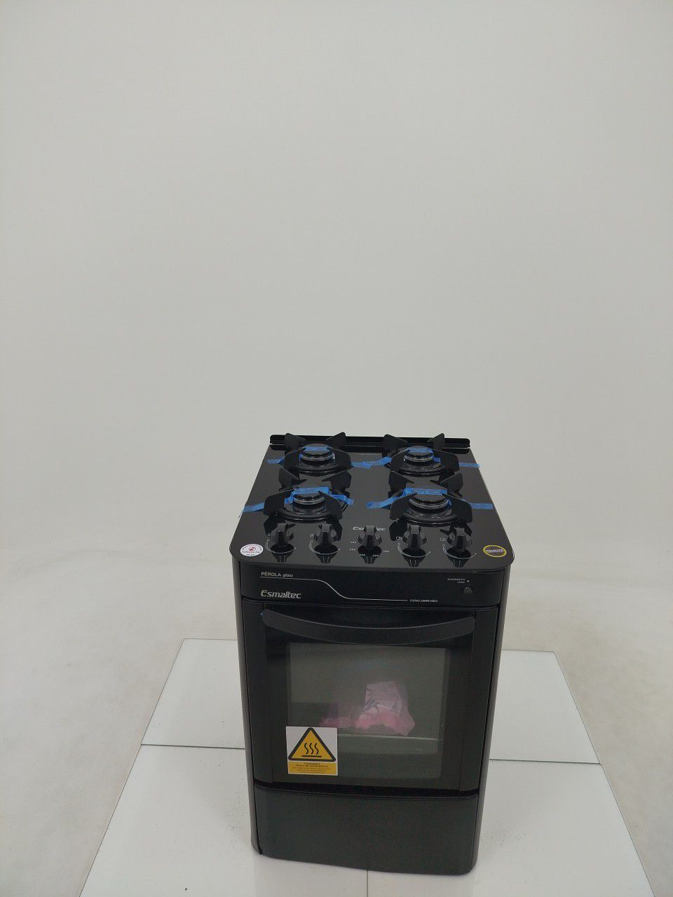 FOGAO ESMALTEC 4115 4 BOCAS PÉROLA GLASS - PR
