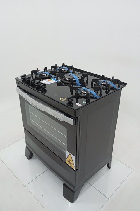 FOGAO ATLAS 5 BOCAS COM MESA DE VIDRO AGILE U