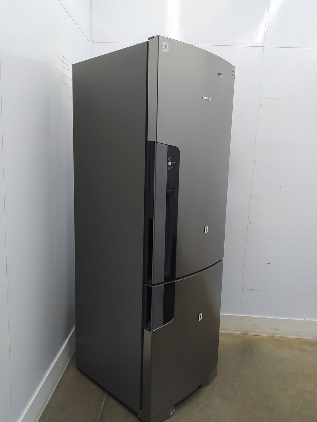 Refrigerador Consul Duas Portas Inverse Frost Free L Inox Tudob Nus