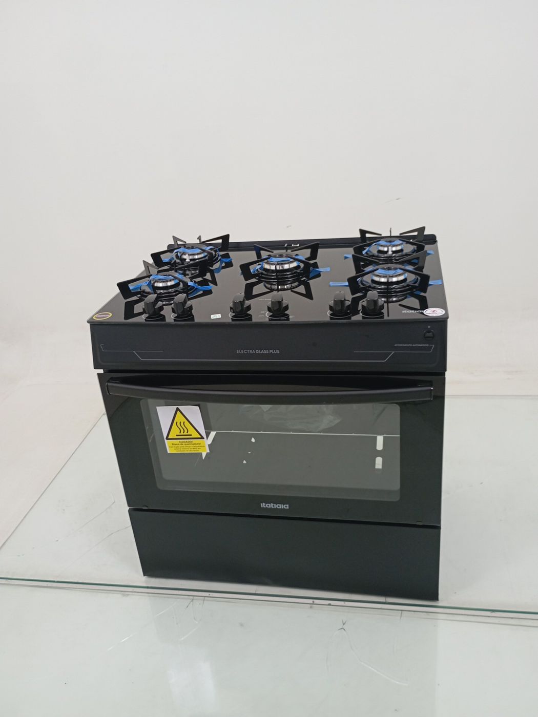 FOGAO ITATIAIA 5 BOCAS ELECTRA GLASS PLUS - P