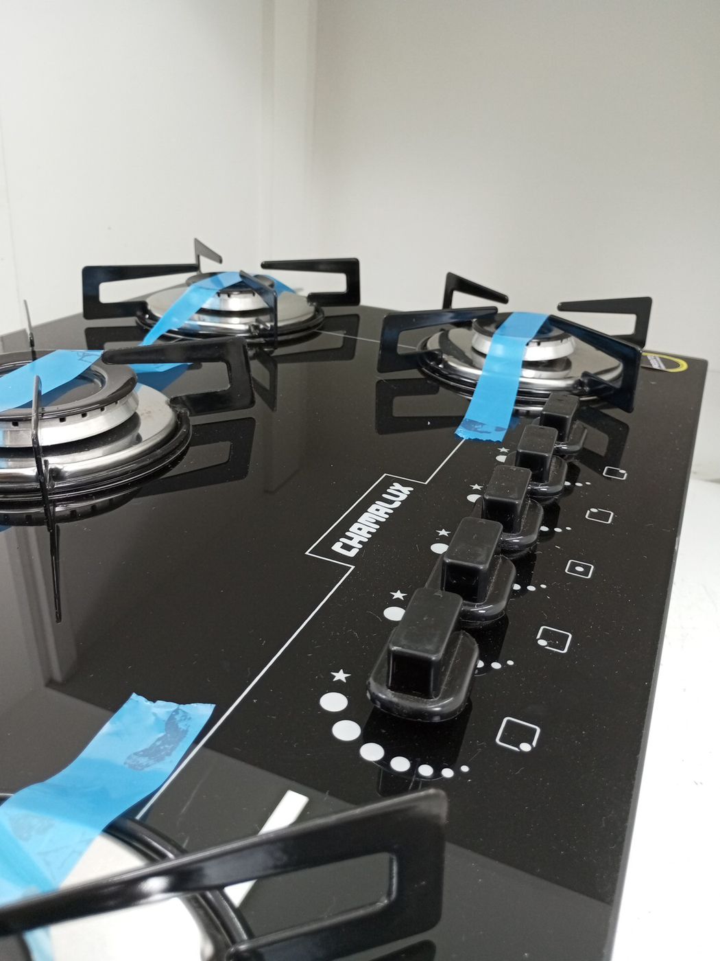 COOKTOP CHAMALUX 5 BOCAS GLP - PRETO