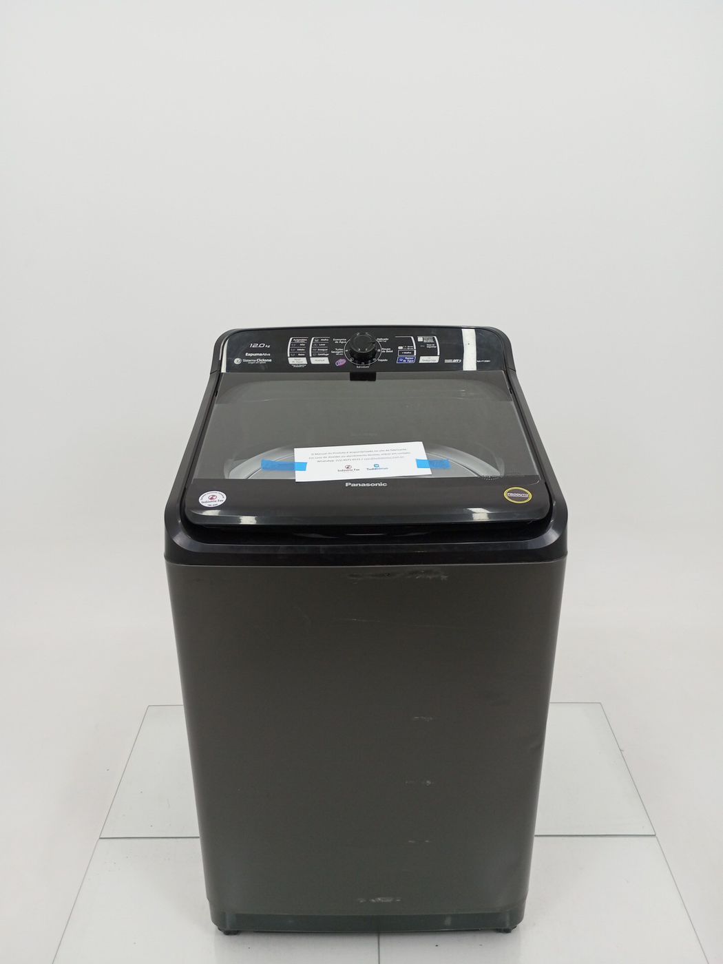 LAVADORA PANASONIC 12KG C/ PROGRAMA VANISH - 