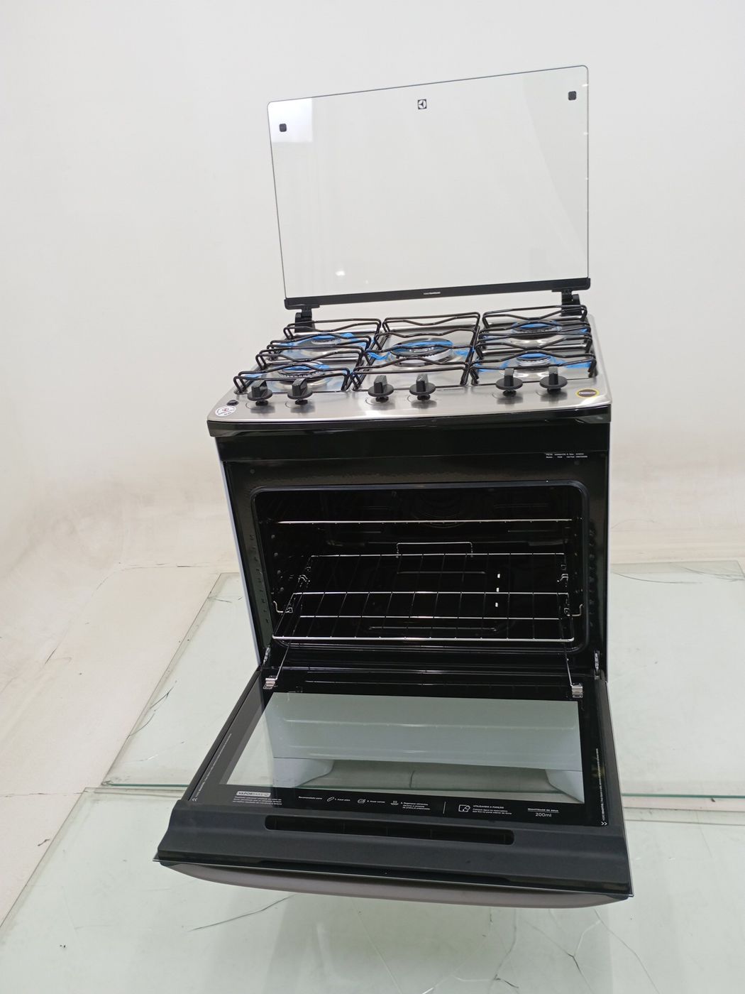 FOGAO ELECTROLUX FE5IB 5 BOCAS MESA INOX PERF