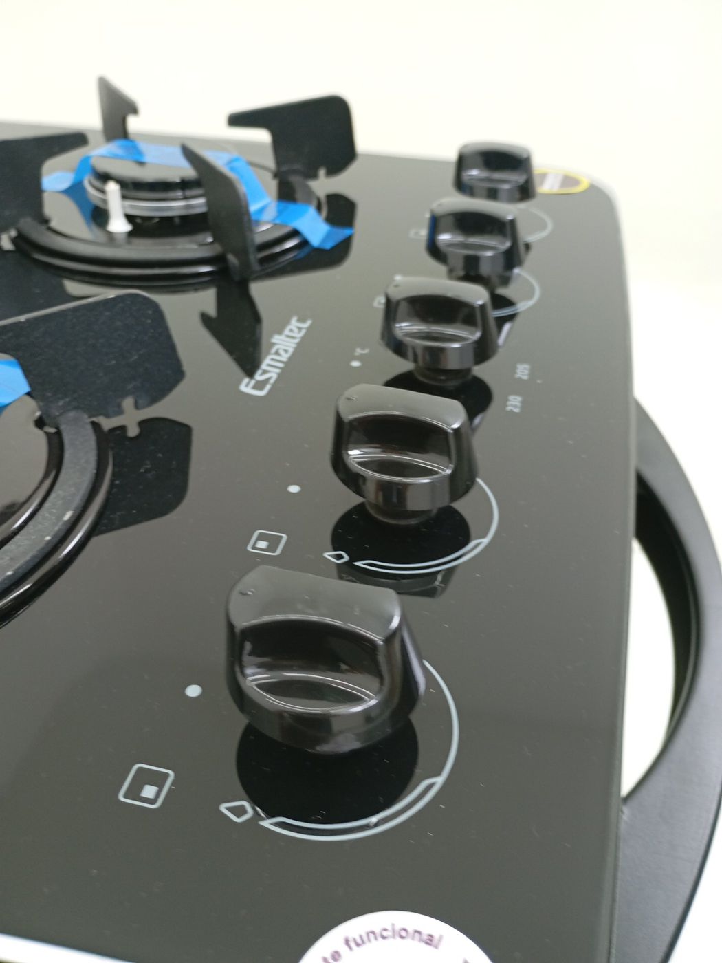 FOGAO ESMALTEC 4115 4 BOCAS PÉROLA GLASS - PR