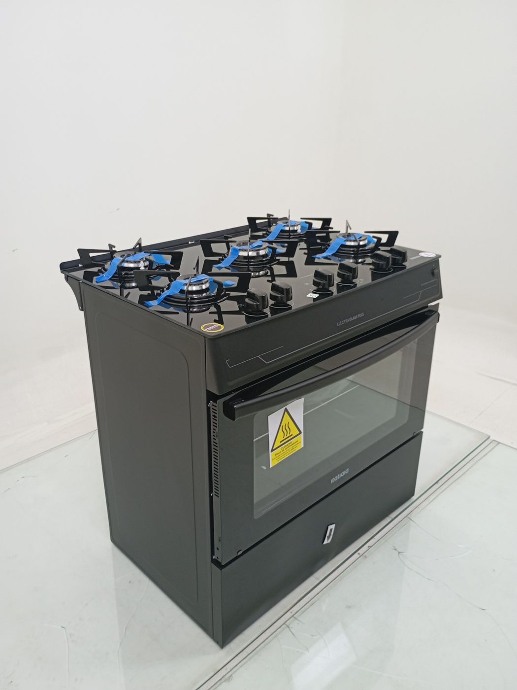 FOGAO ITATIAIA 5 BOCAS ELECTRA GLASS PLUS - P