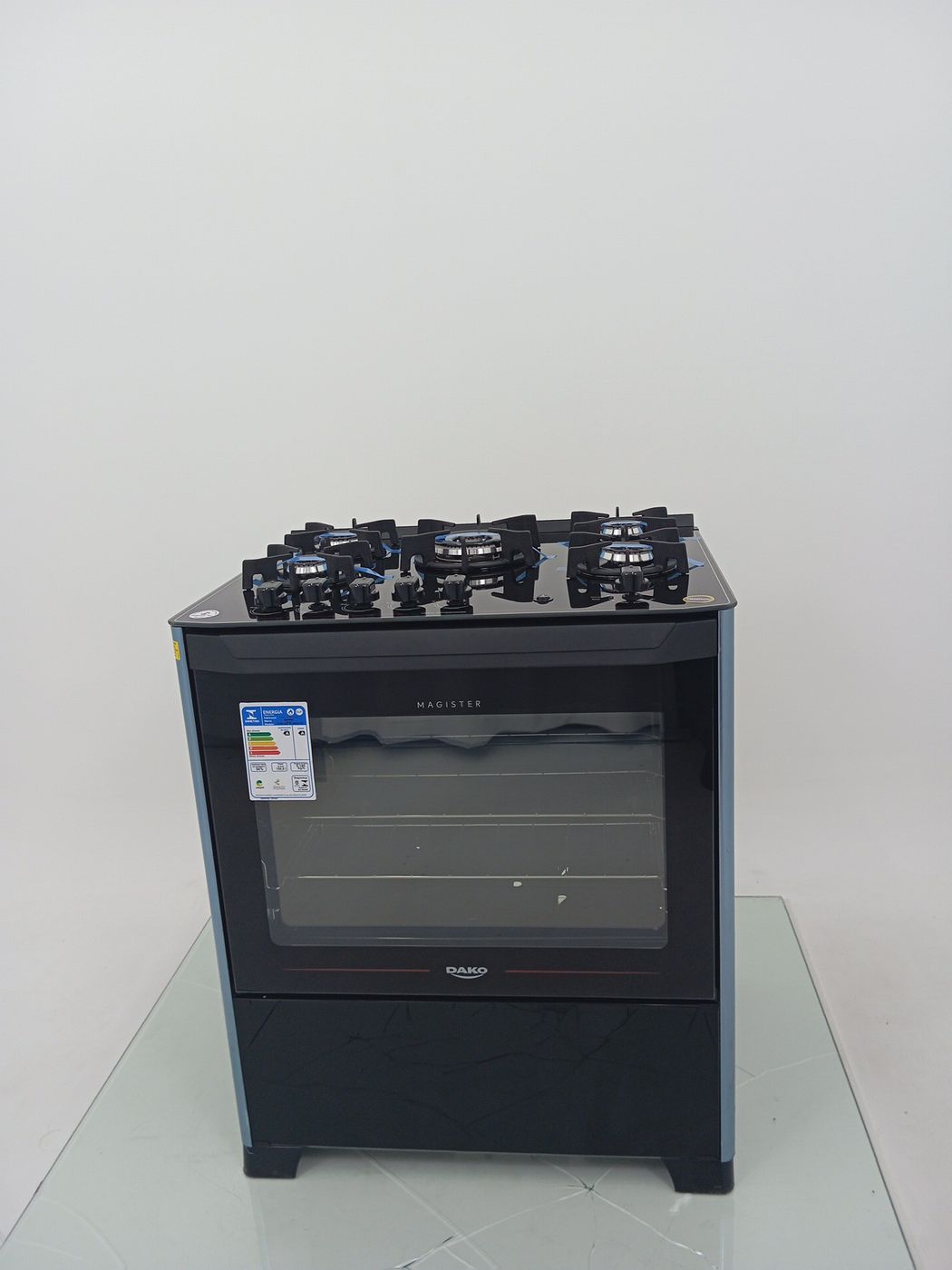 FOGAO DAKO 5 BOCAS MESA DE VIDRO MAGISTER - P