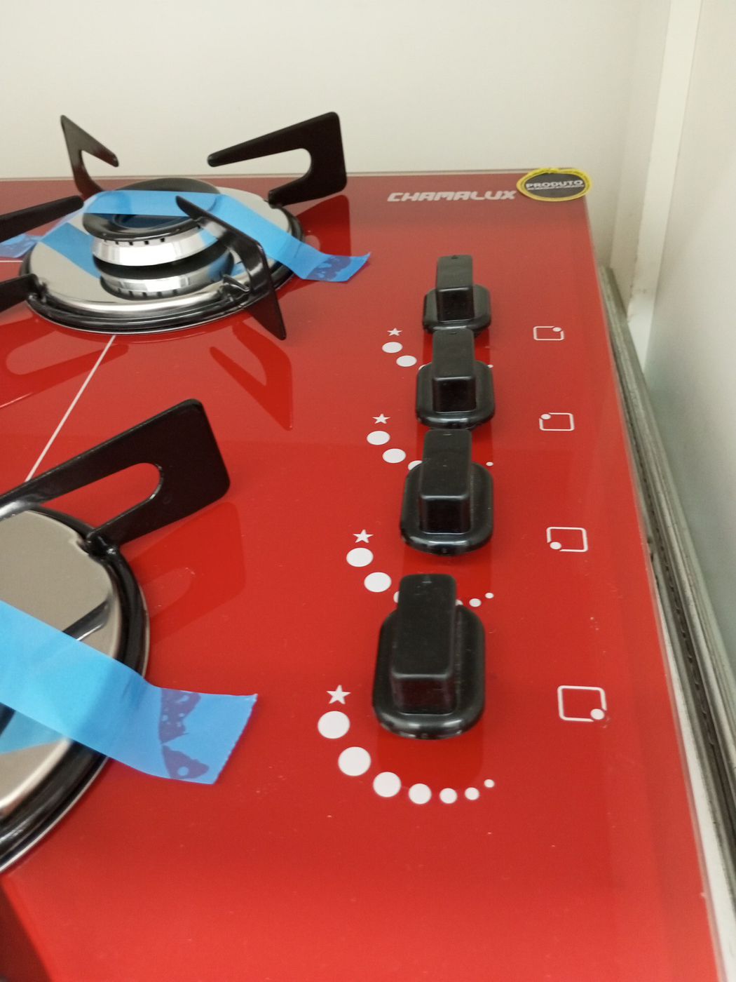 COOKTOP CHAMALUX 4 BOCAS ULTRA CHAMA - VERMEL