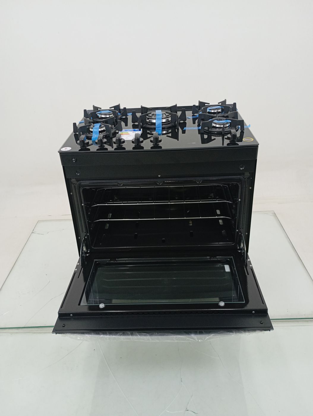 FOGAO ATLAS 5 BOCAS COM MESA DE VIDRO AGILE U