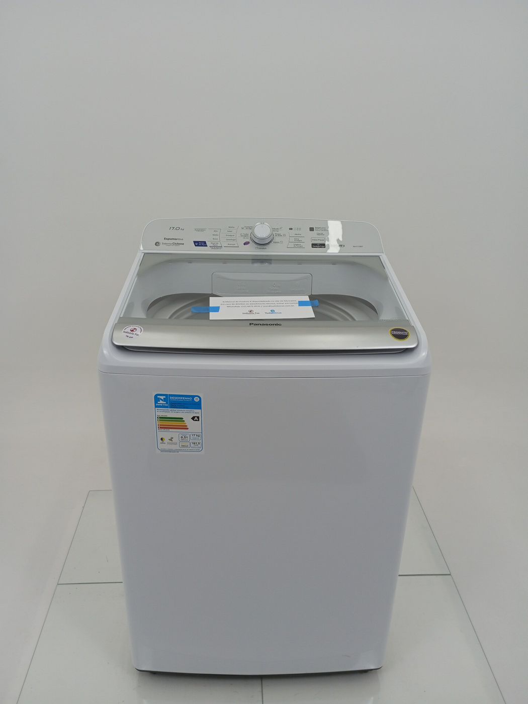 LAVADORA PANASONIC LAVAGEM INTELIGENTE 17KG -