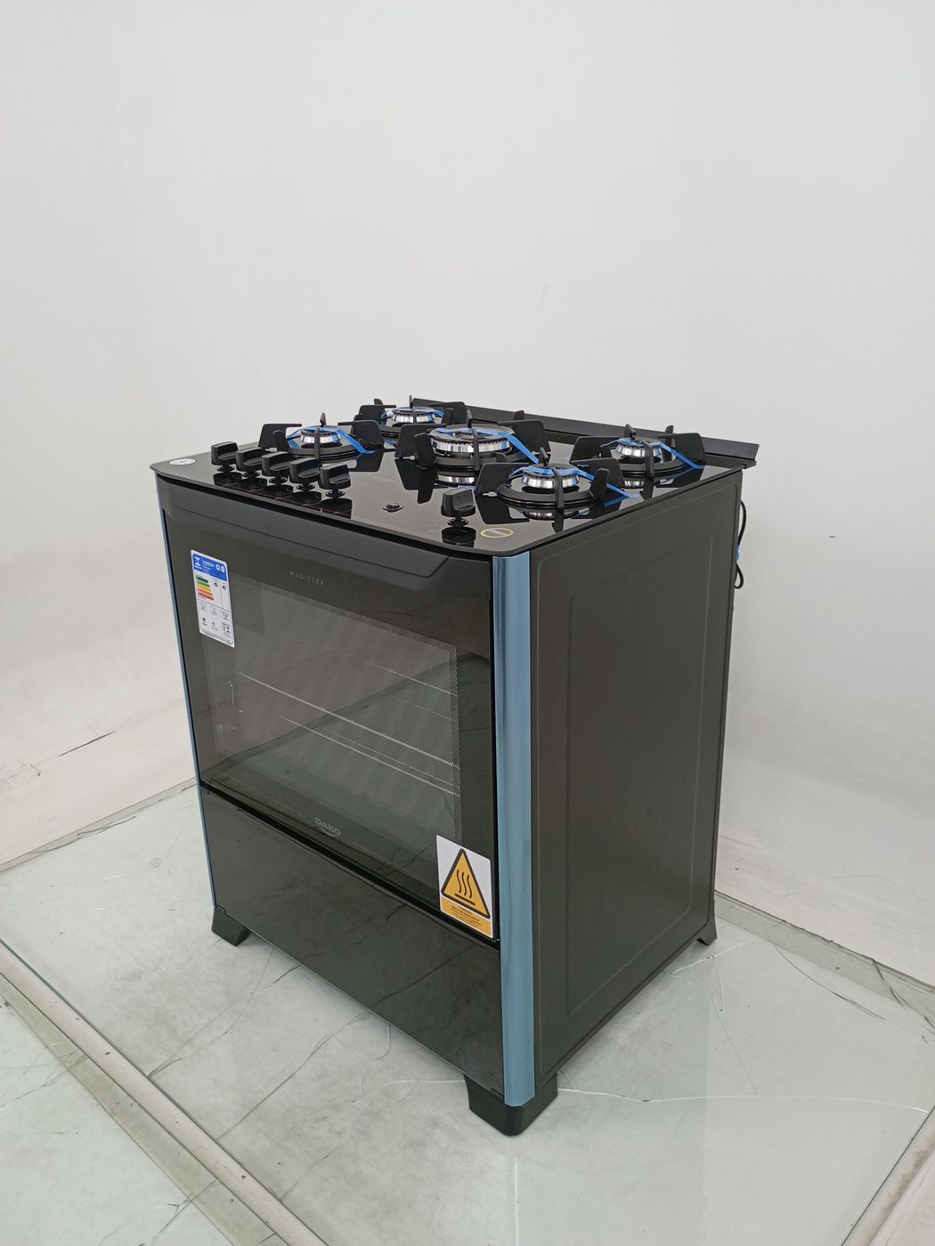 FOGAO DAKO 5 BOCAS MESA DE VIDRO MAGISTER - P