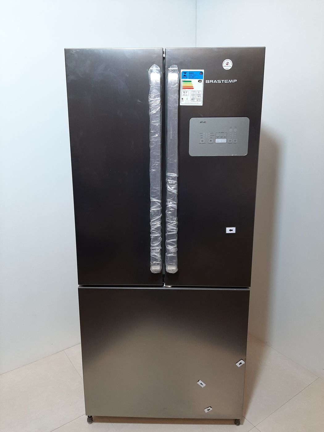REFRIGERADOR BRASTEMP 3PORTAS 540L PL - INOX