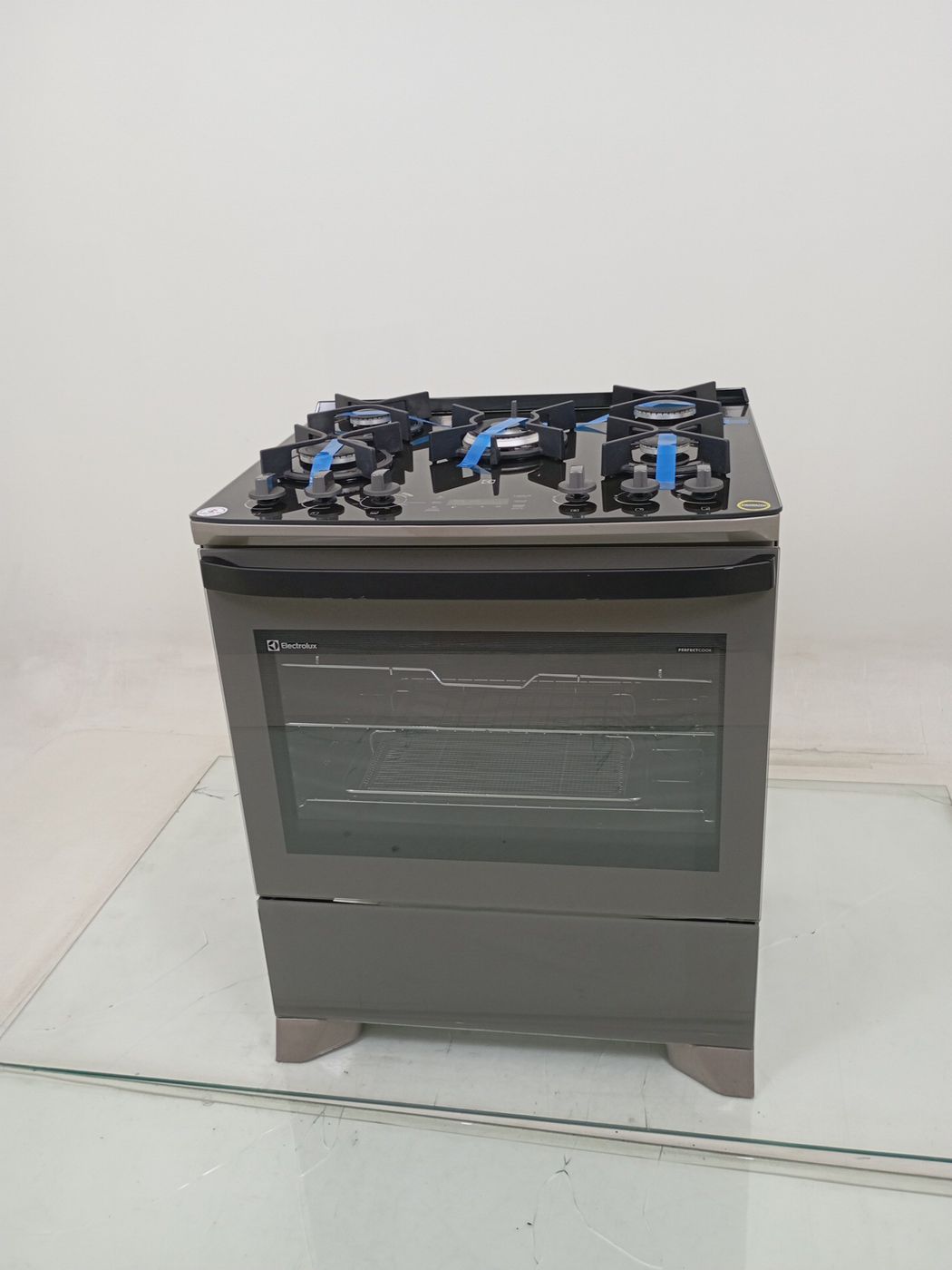 FOGAO ELECTROLUX FE5AP 5 BOCAS MESA DE VIDRO 