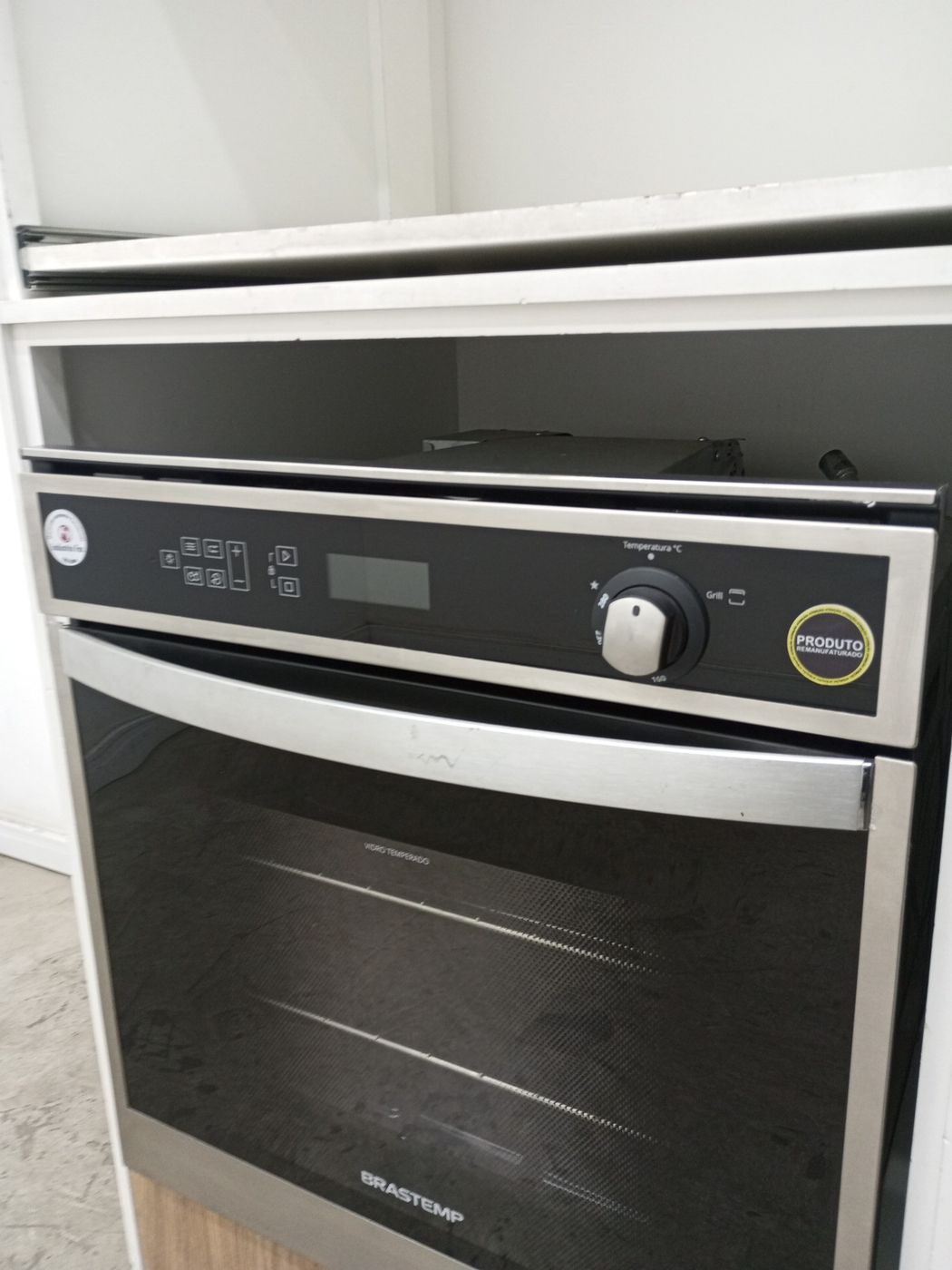 FORNO BRASTEMP DE EMBUTIR 78L A GAS C/ CONVEC