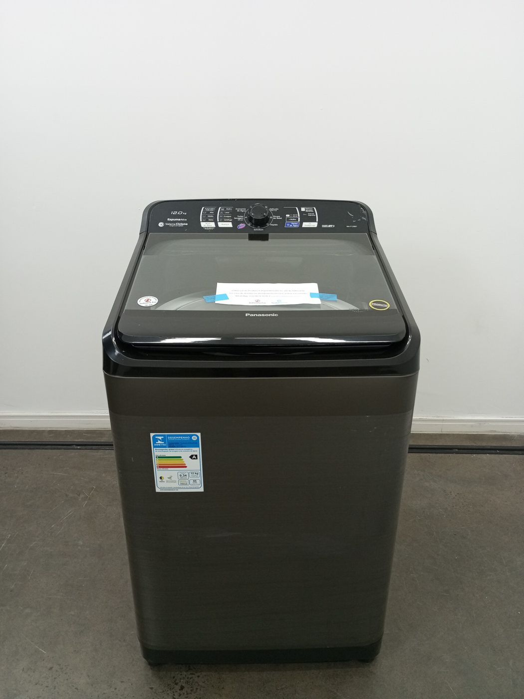 LAVADORA PANASONIC 12KG C/ PROGRAMA VANISH - 