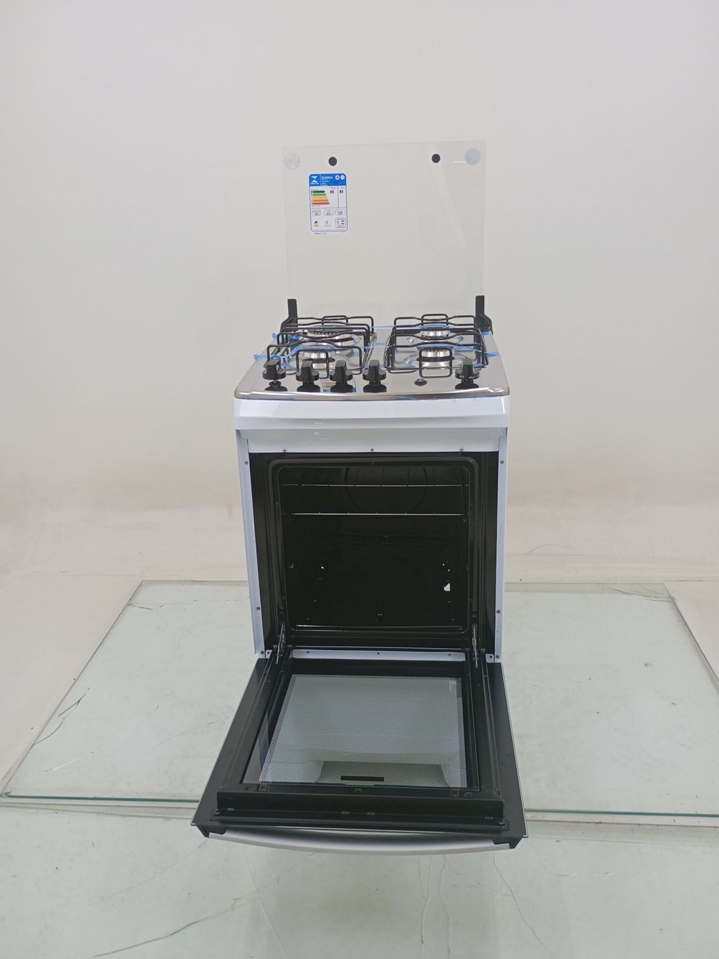 FOGAO ATLAS 4 BOCAS SUMPRE MESA INOX - BRANCO