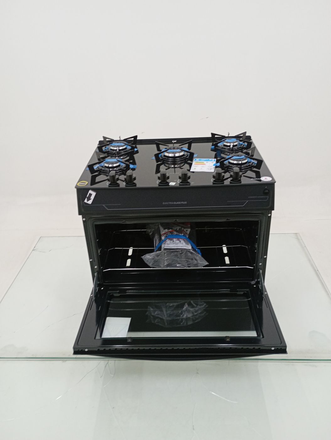 FOGAO ITATIAIA 5 BOCAS ELECTRA GLASS PLUS - P