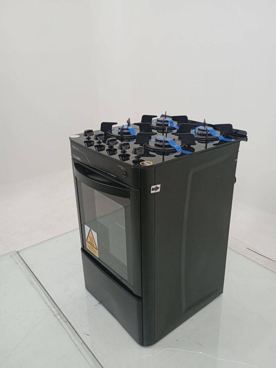 FOGAO ESMALTEC 4115 4 BOCAS PÉROLA GLASS - PR