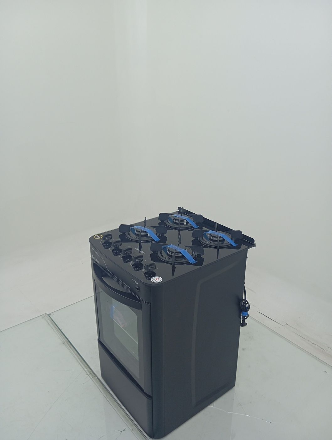 FOGAO ESMALTEC 4115 4 BOCAS PÉROLA GLASS - PR