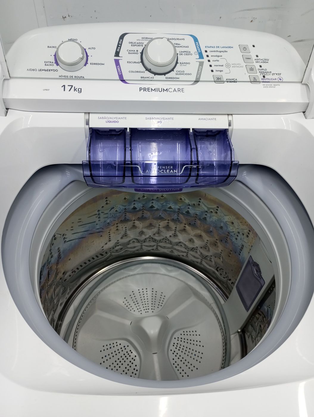 Lavadora Electrolux Top Load 17kg Lpr17 Branco Branco TudoBônus