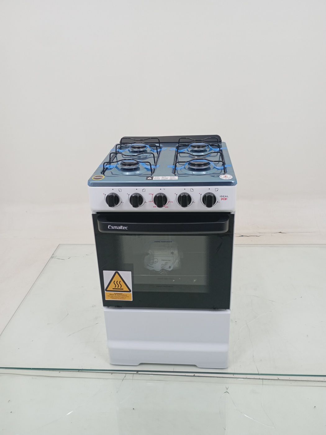 FOGAO ESMALTEC 4120 4 BOCAS IDEAL POP ACENDIM