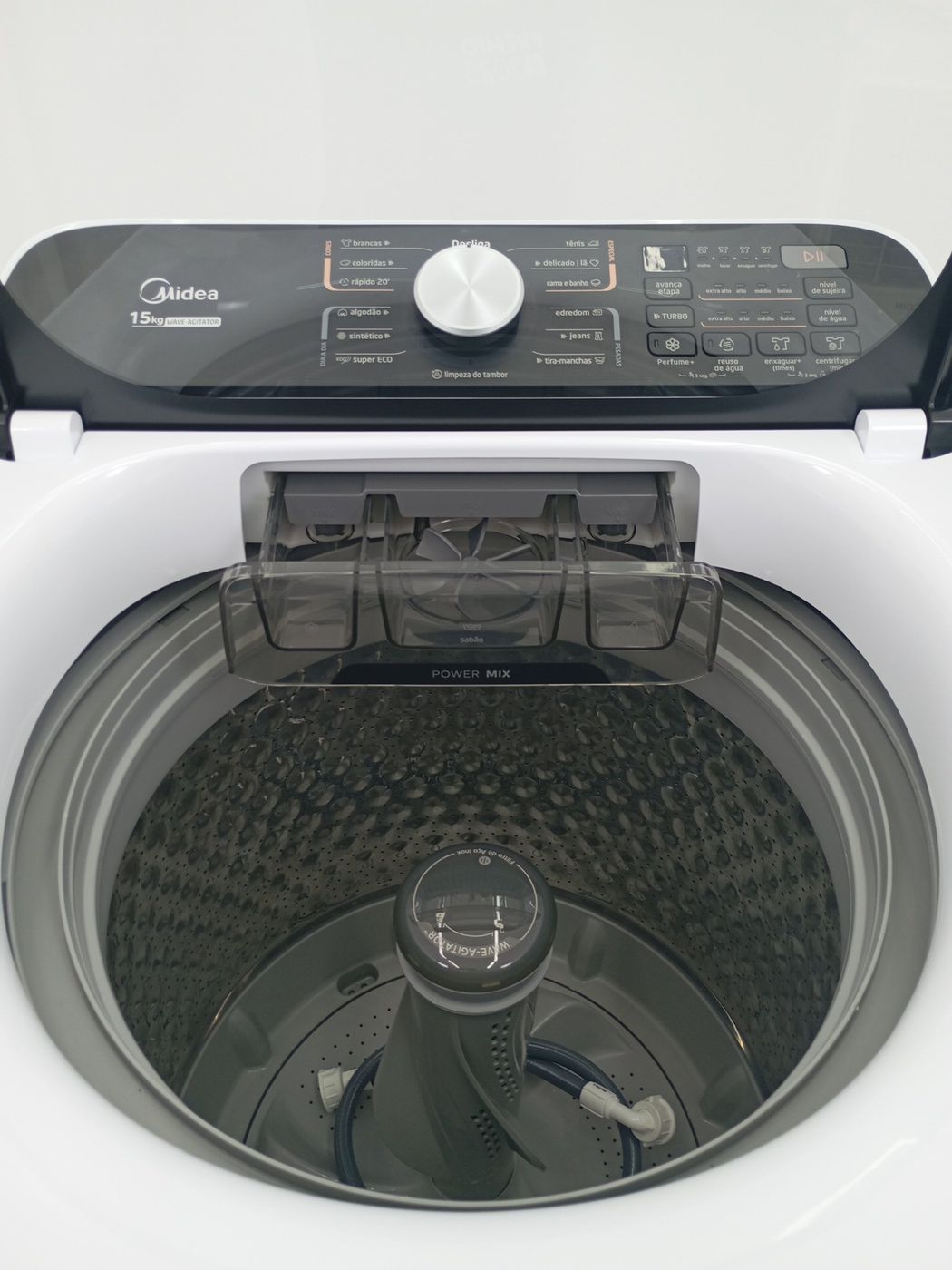 LAVADORA MIDEA LAVADORA TOP LOAD 15KG - BRANC