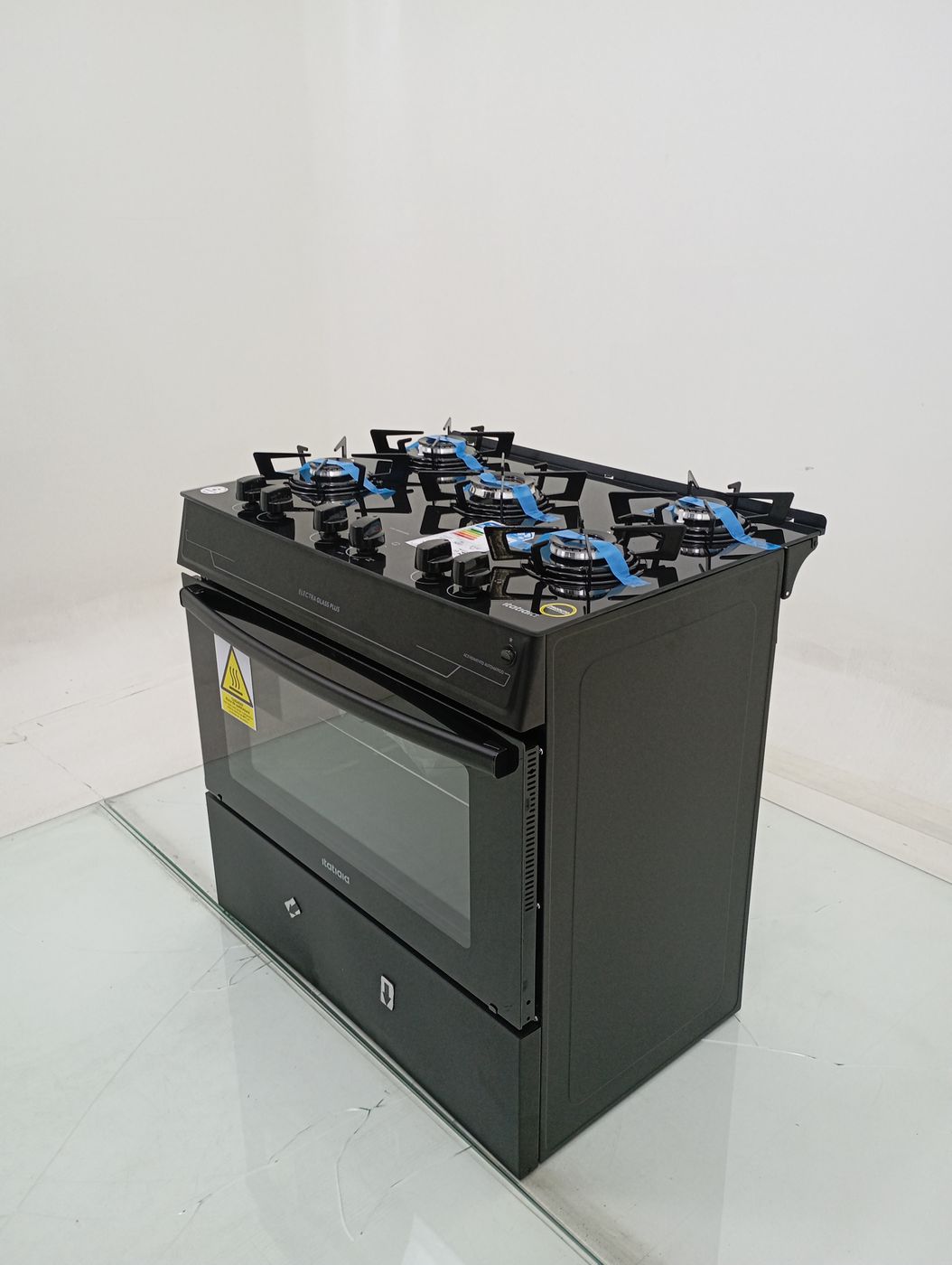 FOGAO ITATIAIA 5 BOCAS ELECTRA GLASS PLUS - P